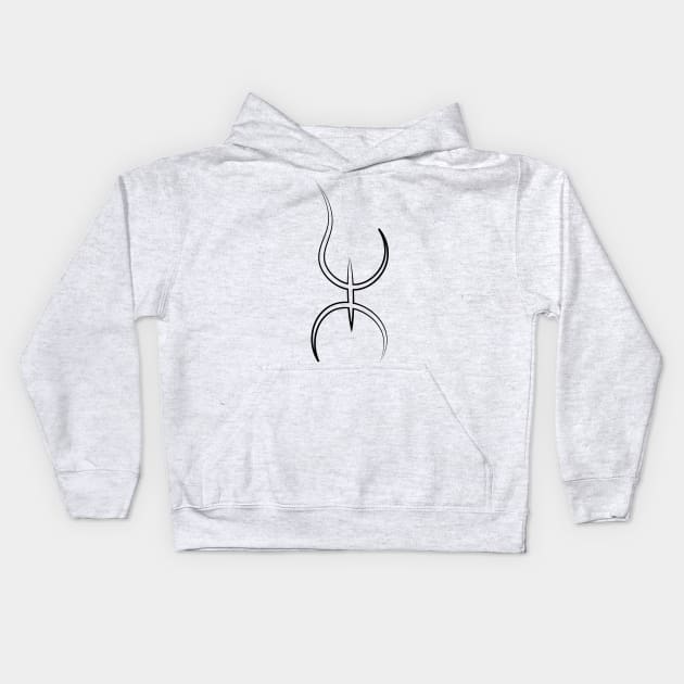 amazigh symbol Kids Hoodie by samzizou